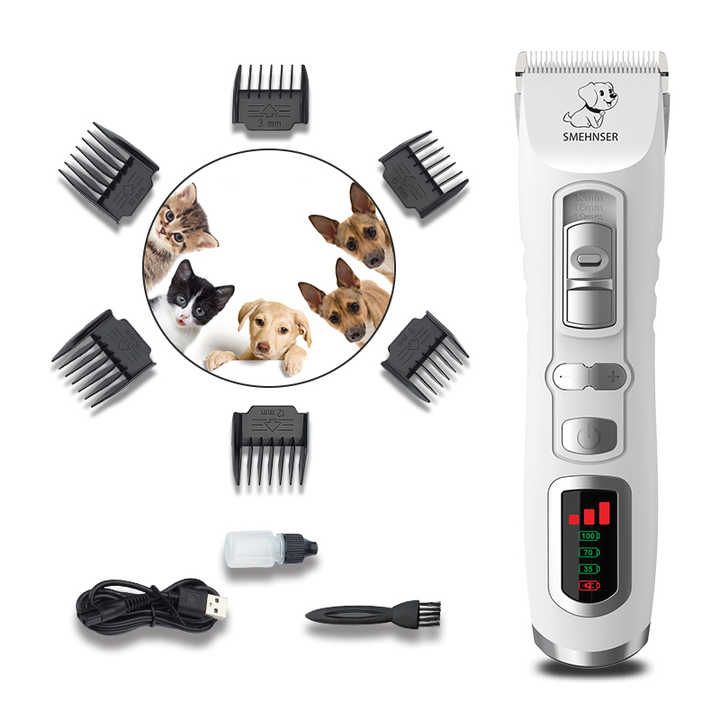 Low Noise Pet Shaver Rechargeable Dog Hair Trimmer Cordless Electric Grooming Hair