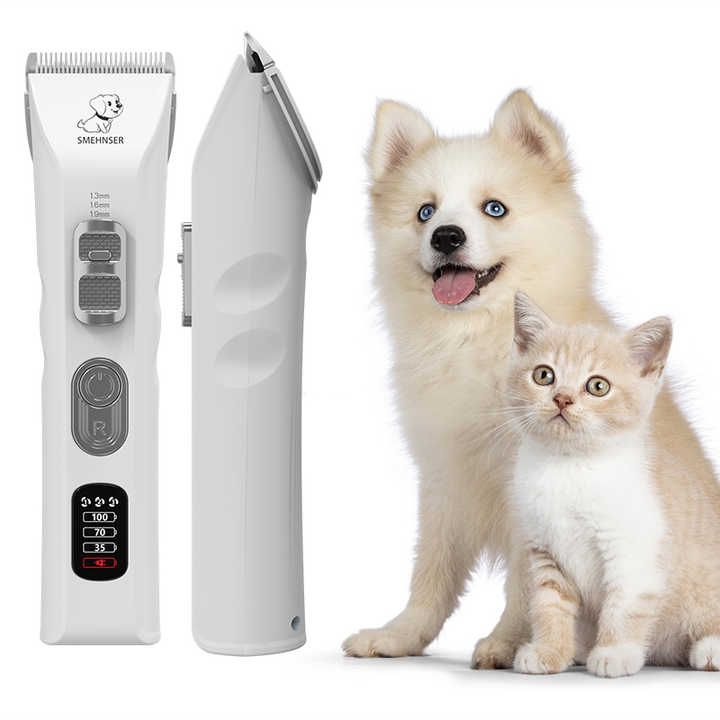 Low Noise Dog Grooming Kit Cordless Pet Hair Clipper Trimmer Shaver Dog Clippers