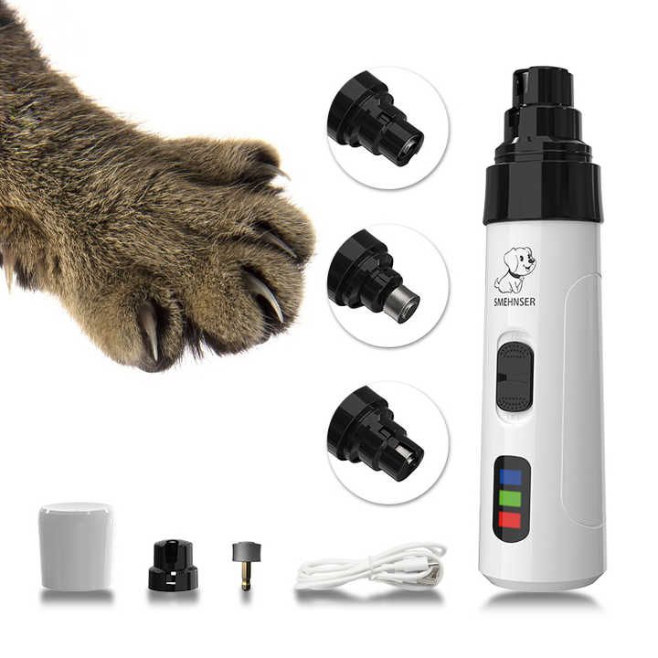 Dog Nail Grinder Rechargeable Pet Nail Trimmer